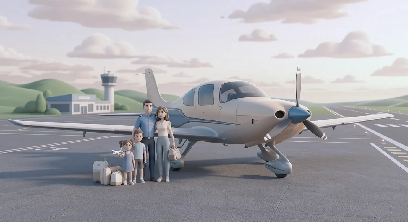 Ilustrace – balíčky pro pilota a rodinu